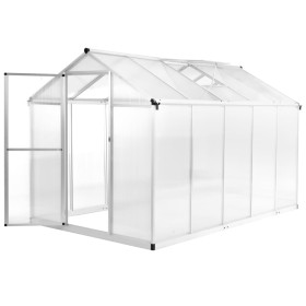 Invernadero de aluminio 302x190x195 cm 11,19 m³ de vidaXL, Invernaderos - Ref: Foro24-45215, Precio: 607,90 €, Descuento: %