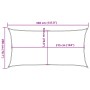 Toldo de vela rojo HDPE 160 g/m² 2x3,5 m