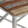 Mesa de centro acero inox plateado y madera maciza reciclada de , Mesas de centro - Ref: Foro24-349944, Precio: 79,93 €, Desc...
