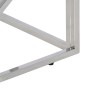 Mesa de centro acero inox plateado y madera maciza reciclada de , Mesas de centro - Ref: Foro24-349944, Precio: 81,20 €, Desc...