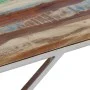Mesa de centro acero inox plateado y madera maciza reciclada de , Mesas de centro - Ref: Foro24-349944, Precio: 79,93 €, Desc...