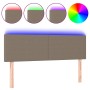 Kopfteil mit LED aus taupegrauem Stoff 144x5x78/88 cm von vidaXL, Kopf- und Fußteile - Ref: Foro24-3121334, Preis: 65,51 €, R...