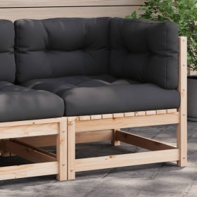 Sofá de equina con cojines madera maciza de pino by , Modular outdoor sofas - Ref: Foro24-838061, Price: 119,75 €, Discount: %