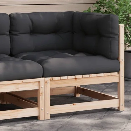 Sofá de equina con cojines madera maciza de pino by , Modular outdoor sofas - Ref: Foro24-838061, Price: 118,31 €, Discount: %
