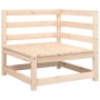 Pferdeledersofa mit massiven Kiefernholzkissen. von , Modulare Sofas für den Außenbereich - Ref: Foro24-838061, Preis: 119,75...