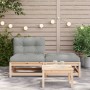 Sofá de jardín sin reposabrazos con cojines y reposapiés by , Modular outdoor sofas - Ref: Foro24-838126, Price: 113,89 €, Di...