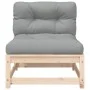 Sofá de jardín sin reposabrazos con cojines y reposapiés by , Modular outdoor sofas - Ref: Foro24-838126, Price: 112,72 €, Di...