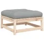 Sofá de jardín sin reposabrazos con cojines y reposapiés by , Modular outdoor sofas - Ref: Foro24-838126, Price: 112,72 €, Di...