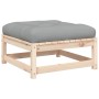Sofá de jardín sin reposabrazos con cojines y reposapiés by , Modular outdoor sofas - Ref: Foro24-838126, Price: 113,89 €, Di...