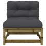 Gartensofa ohne Armlehnen mit Kissen und Fußstütze von , Modulare Sofas für den Außenbereich - Ref: Foro24-838132, Preis: 131...