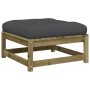 Gartensofa ohne Armlehnen mit Kissen und Fußstütze von , Modulare Sofas für den Außenbereich - Ref: Foro24-838132, Preis: 131...