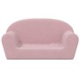 Zweiplätziges Kinder-Sofa aus weichem rosa Plüsch. von , Baby- und Kleinkindmöbel - Ref: Foro24-356991, Preis: 42,04 €, Rabat...