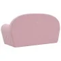 Sofá para niños de 2 plazas felpa suave rosa by , Baby and Toddler Furniture - Ref: Foro24-356991, Price: 45,93 €, Discount: %
