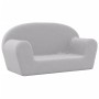Sofá para niños de 2 plazas felpa suave gris claro by , Baby and Toddler Furniture - Ref: Foro24-356987, Price: 45,88 €, Disc...
