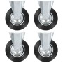 Fixed wheels 4 units 200 mm by vidaXL, Material handling - Ref: Foro24-143453, Price: 52,65 €, Discount: %