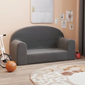 Sofá para niños de 2 plazas felpa suave gris antracita by , Baby and Toddler Furniture - Ref: Foro24-357012, Price: 49,57 €, ...