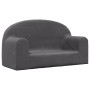 Sofá para niños de 2 plazas felpa suave gris antracita by , Baby and Toddler Furniture - Ref: Foro24-357012, Price: 48,76 €, ...