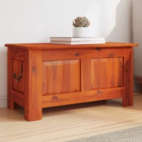 Baúl de almacenamiento con tapa madera maciza de acacia marrón by , Storage trunks - Ref: Foro24-364914, Price: 71,17 €, Disc...