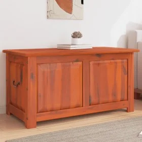 Massive Akazienholz-Aufbewahrungsbox mit braunem Deckel. von , Aufbewahrungskisten - Ref: Foro24-364916, Preis: 135,98 €, Rab...