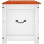 Baúl de almacenaje con tapa madera de acacia marrón y blanco by , Storage trunks - Ref: Foro24-364921, Price: 265,78 €, Disco...