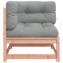 Sofá de esquina de jardín y cojines 2 uds madera maciza Douglas by , Modular outdoor sofas - Ref: Foro24-838075, Price: 158,1...