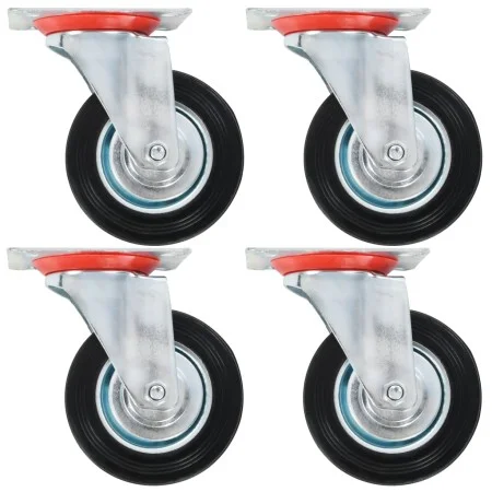 Swivel wheels 4 units 100 mm by vidaXL, Material handling - Ref: Foro24-143445, Price: 27,03 €, Discount: %