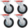 Lenkräder 4 Einheiten 100 mm von vidaXL, Materialhandhabung - Ref: Foro24-143445, Preis: 28,94 €, Rabatt: %