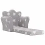 Kinder-Schlafsofa aus weichem hellgrauem Plüsch mit Sternen von , Baby- und Kleinkindmöbel - Ref: Foro24-357052, Preis: 48,81...