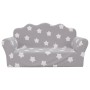 Sofá de niños de 2 plazas felpa suave gris claro con estrellas by , Baby and Toddler Furniture - Ref: Foro24-357046, Price: 4...
