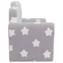 Sofá de niños de 2 plazas felpa suave gris claro con estrellas by , Baby and Toddler Furniture - Ref: Foro24-357046, Price: 4...