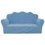 Zweiplätziges Kinder-Sofa aus weichem blauen Plüsch von , Baby- und Kleinkindmöbel - Ref: Foro24-357050, Preis: 55,74 €, Raba...