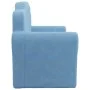 Zweiplätziges Kinder-Sofa aus weichem blauen Plüsch von , Baby- und Kleinkindmöbel - Ref: Foro24-357050, Preis: 55,74 €, Raba...