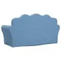 Zweiplätziges Kinder-Sofa aus weichem blauen Plüsch von , Baby- und Kleinkindmöbel - Ref: Foro24-357050, Preis: 55,74 €, Raba...