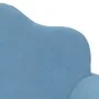 Sofá para niños de 2 plazas de felpa suave azul de , Mobiliario para bebés y niños pequeños - Ref: Foro24-357050, Precio: 54,...
