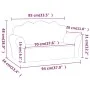 Sofá para niños de 2 plazas de felpa suave azul de , Mobiliario para bebés y niños pequeños - Ref: Foro24-357050, Precio: 54,...