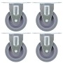 Feste Räder 4 Einheiten 75 mm von vidaXL, Materialhandhabung - Ref: Foro24-143419, Preis: 19,24 €, Rabatt: %