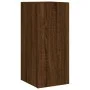 Muebles TV pared con LED 4 pzas madera ingeniería marrón roble by , TV Furniture - Ref: Foro24-3216845, Price: 170,09 €, Disc...
