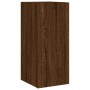 Muebles TV pared con LED 4 pzas madera ingeniería marrón roble by , TV Furniture - Ref: Foro24-3216845, Price: 171,60 €, Disc...