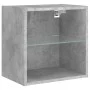 TV-Wandmöbel mit LED-Beleuchtung, 8-teilig, aus grauem Beton-Ingenieurholz. von , TV-Möbel - Ref: Foro24-3216671, Preis: 218,...