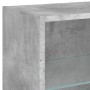 TV-Wandmöbel mit LED-Beleuchtung, 8-teilig, aus grauem Beton-Ingenieurholz. von , TV-Möbel - Ref: Foro24-3216671, Preis: 221,...