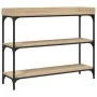 Mesa consola con estantes roble Sonoma 100x30x80 cm by , Side tables - Ref: Foro24-837808, Price: 56,39 €, Discount: %