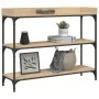 Mesa consola con estantes roble Sonoma 100x30x80 cm by , Side tables - Ref: Foro24-837808, Price: 56,39 €, Discount: %