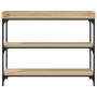 Mesa consola con estantes roble Sonoma 100x30x80 cm by , Side tables - Ref: Foro24-837808, Price: 57,12 €, Discount: %