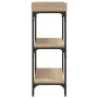 Mesa consola con estantes roble Sonoma 100x30x80 cm by , Side tables - Ref: Foro24-837808, Price: 56,39 €, Discount: %