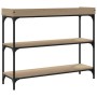 Mesa consola con estantes roble Sonoma 100x30x80 cm by , Side tables - Ref: Foro24-837808, Price: 57,12 €, Discount: %