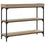 Mesa consola con estantes roble Sonoma 100x30x80 cm by , Side tables - Ref: Foro24-837808, Price: 56,39 €, Discount: %