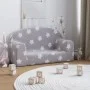 Zweiplätziges Kinder-Sofa aus weichem hellgrauem Plüsch mit Sternen. von , Baby- und Kleinkindmöbel - Ref: Foro24-357010, Pre...
