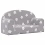 Zweiplätziges Kinder-Sofa aus weichem hellgrauem Plüsch mit Sternen. von , Baby- und Kleinkindmöbel - Ref: Foro24-357010, Pre...