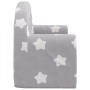 Sofá de niños de 2 plazas felpa suave gris claro con estrellas by , Baby and Toddler Furniture - Ref: Foro24-357010, Price: 4...