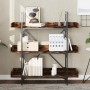 Librería 3 estantes madera ingeniería roble humo 100x33x108,5cm by , Bookcases and shelves - Ref: Foro24-837689, Price: 56,46...